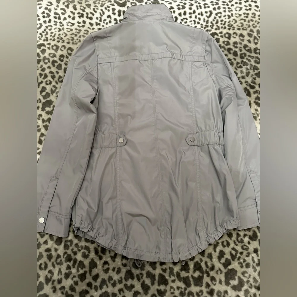 2014 Express Drawstring Utility Jacket in Light Gray Size Small Women’s